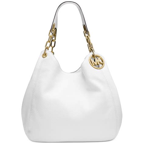 white michael kors tote bag|white Michael Kors shoulder bag.